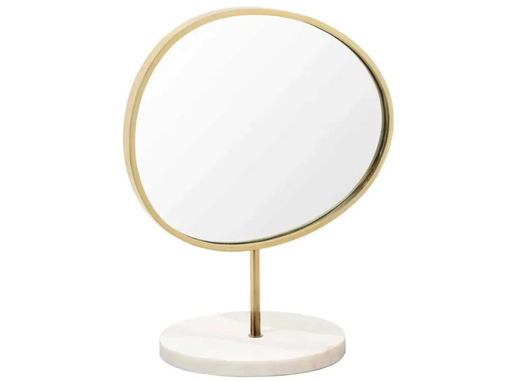 Abhika Spiegel Kosmetikspiegel Gold H: 35 cm  | Schubiger Möbel