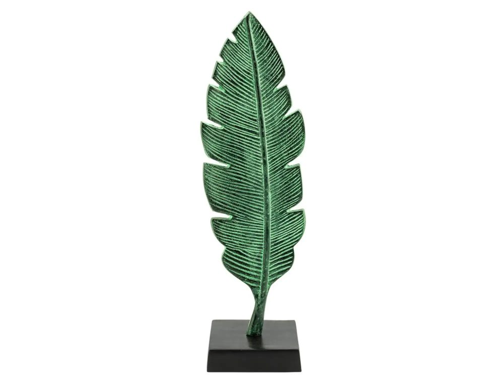 Abhika Figur Feder Grünspan H: 45 cm  | Schubiger Möbel