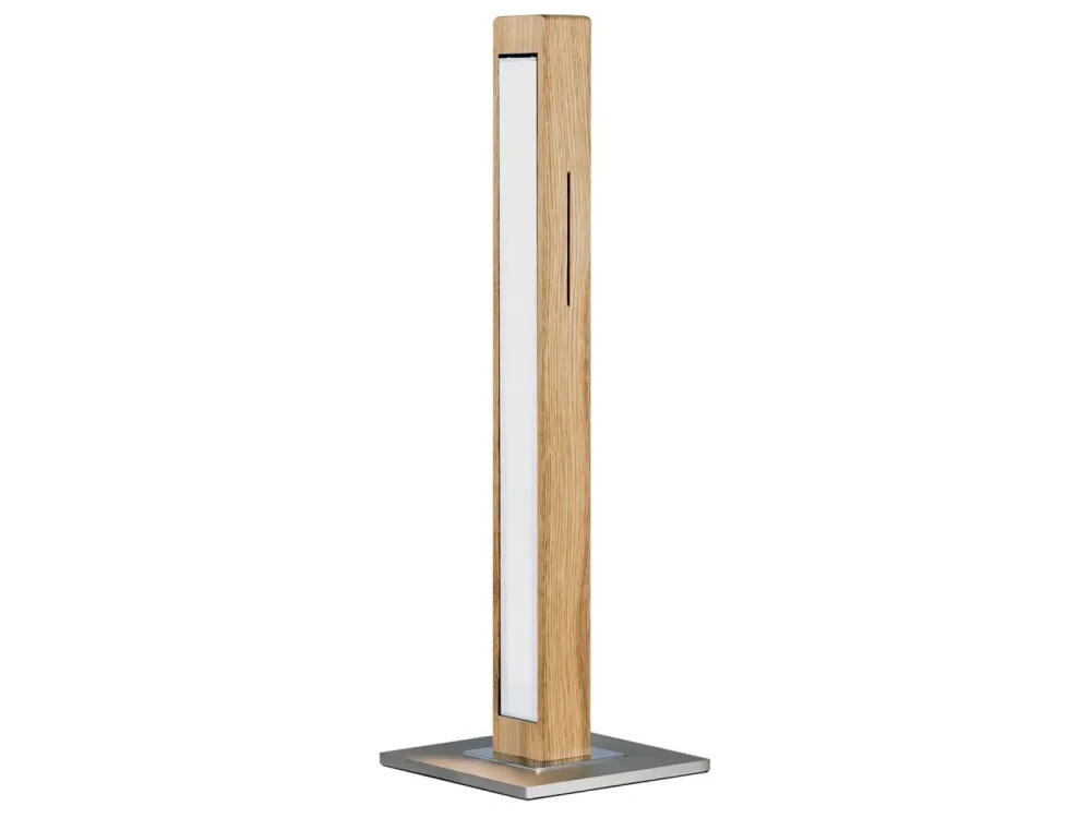 HerzBlut Tischlampe Leana Eiche H: 46cm Holzfarbig | Schubiger Möbel