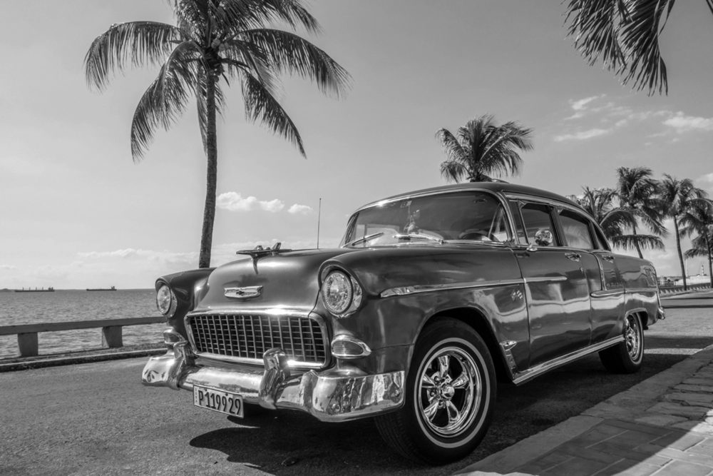 image LAND Alubild Oldtimer Auf Kuba  | Schubiger Möbel