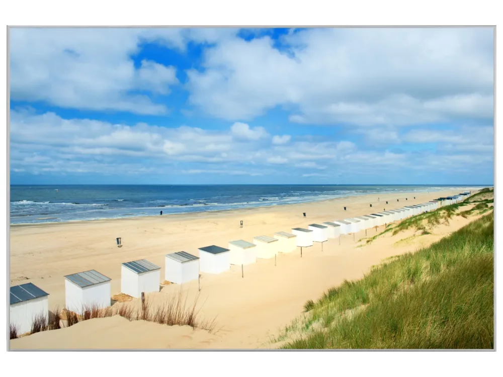 image LAND Bild mit Rahmen Strandhäuser Von Oben  | Schubiger Möbel