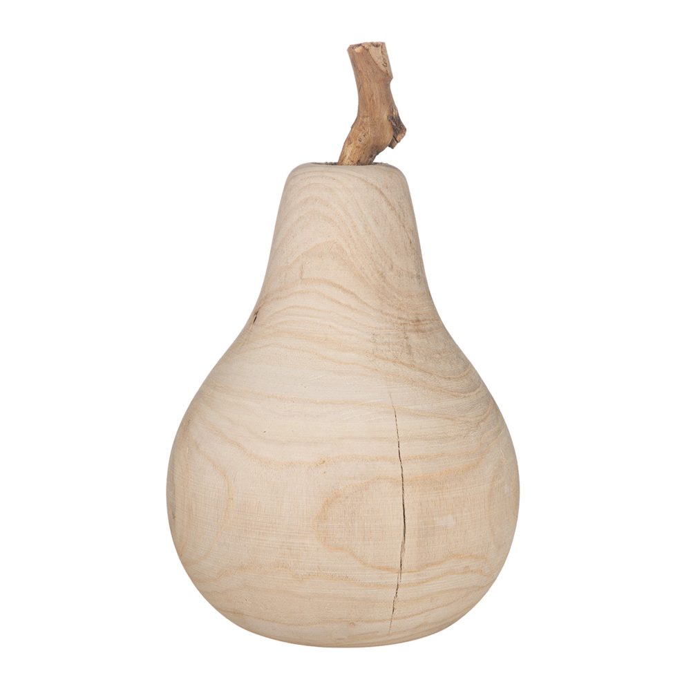Gilde Dekoobjekt Birne, Holz H: 36 cm  | Schubiger Möbel