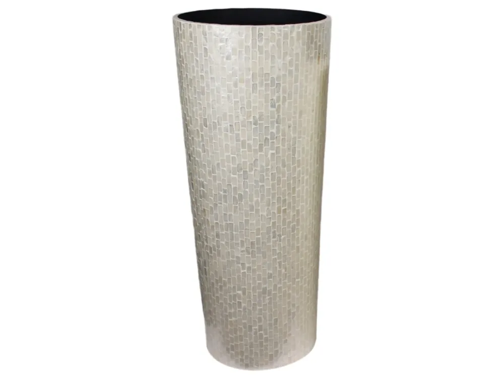 Decofinder Vase Capiz, Perlmutweiss Gr. 3 Weiss | Schubiger Möbel