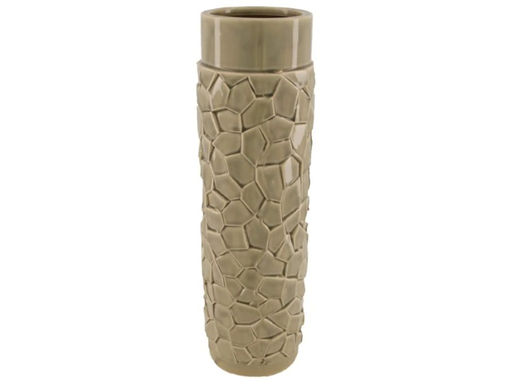 Dijk Vase Struktur Grau H: 41 cm  | Schubiger Möbel