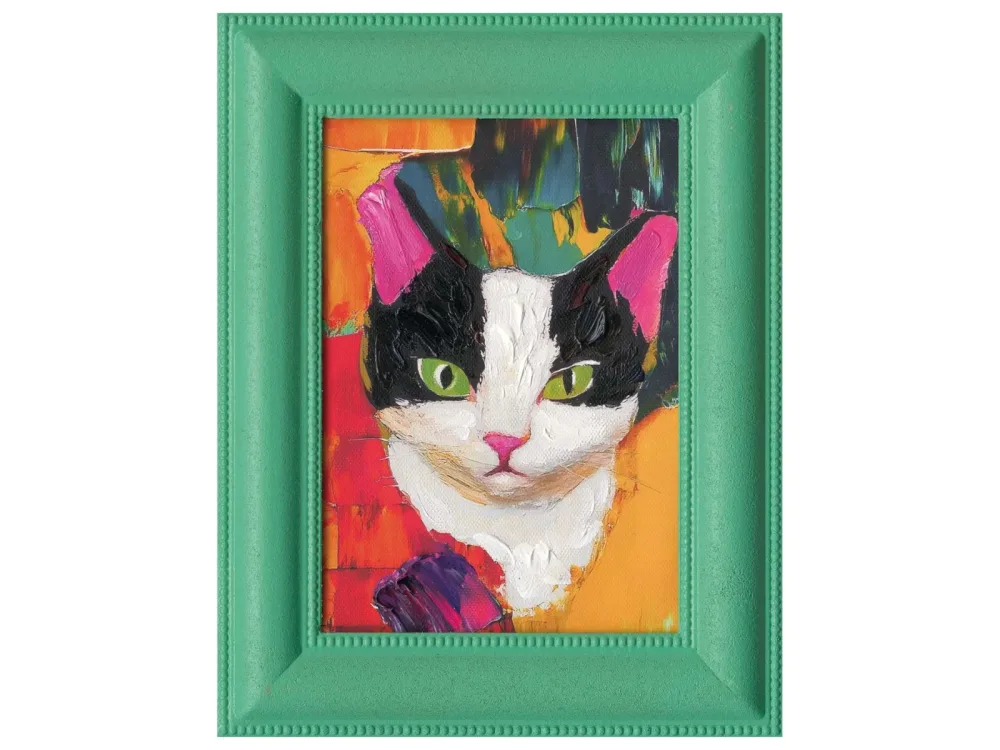 image LAND Gemälde Coloured Cat  | Schubiger Möbel