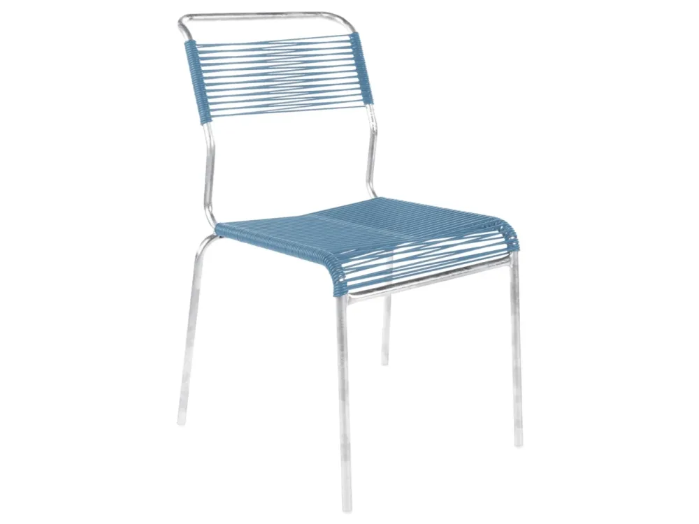 Schaffner Spaghetti-Stuhl Säntis Feuerverzinkt Blau | Schubiger Möbel