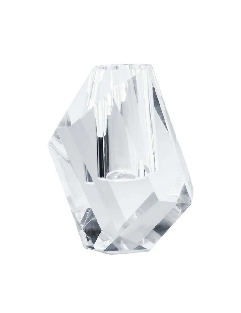 Abhika Vase Kristallglas Ice H: 19 cm  | Schubiger Möbel