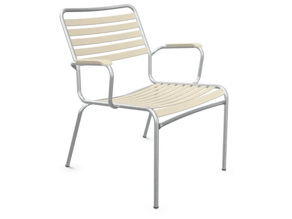Schaffner Lättli-Salonsessel Rigi mit Armlehnen Feuerverzinkt Beige | Schubiger Möbel