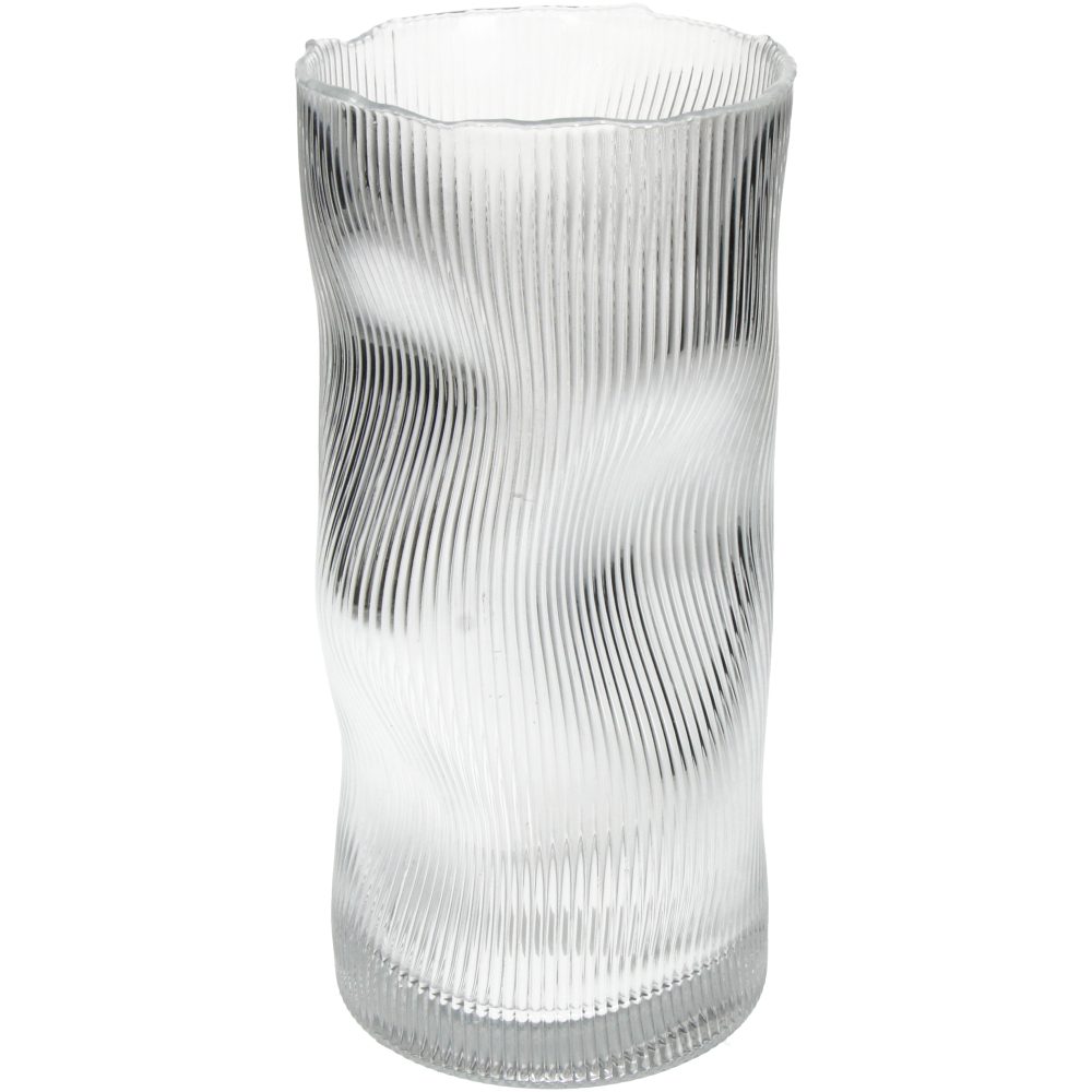 Kersten Vase Stripe, Glas H: 26 cm  | Schubiger Möbel