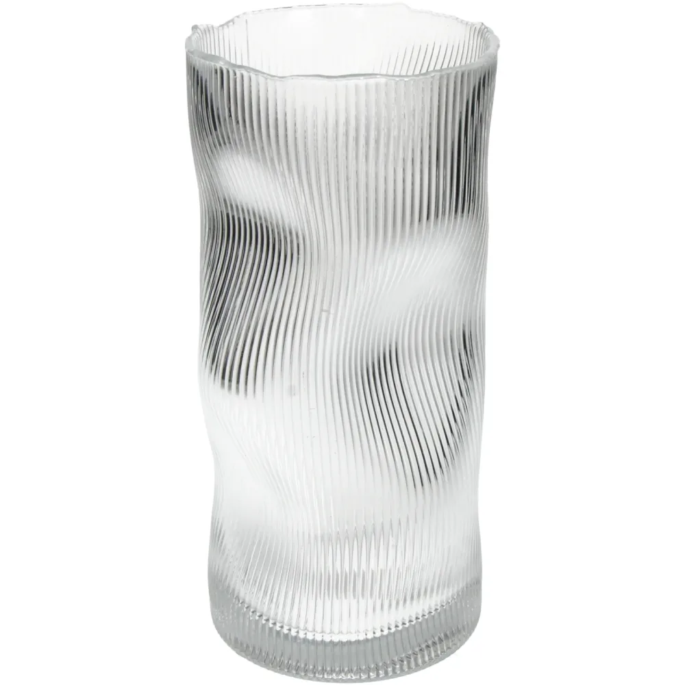 Kersten Vase Stripe, Glas H: 26 cm  | Schubiger Möbel