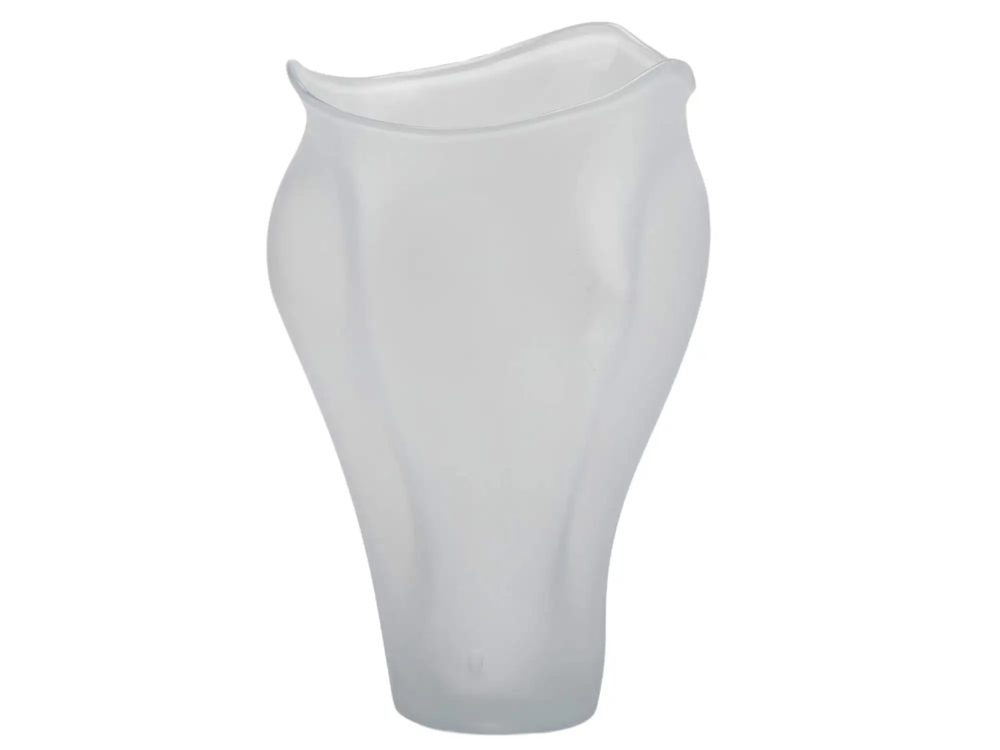 Edg Vase Glas Weiss Matt H: 53 cm  | Schubiger Möbel
