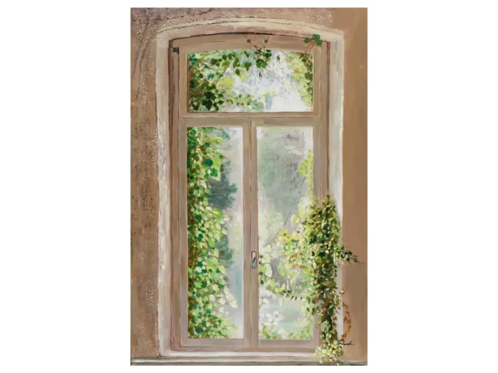 image LAND Bild Altes Überwuchertes Fenster  | Schubiger Möbel