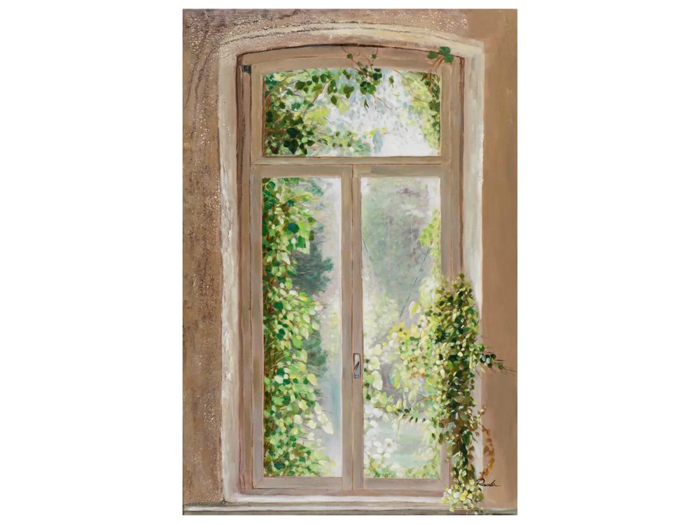 image LAND Bild Altes Überwuchertes Fenster  | Schubiger Möbel