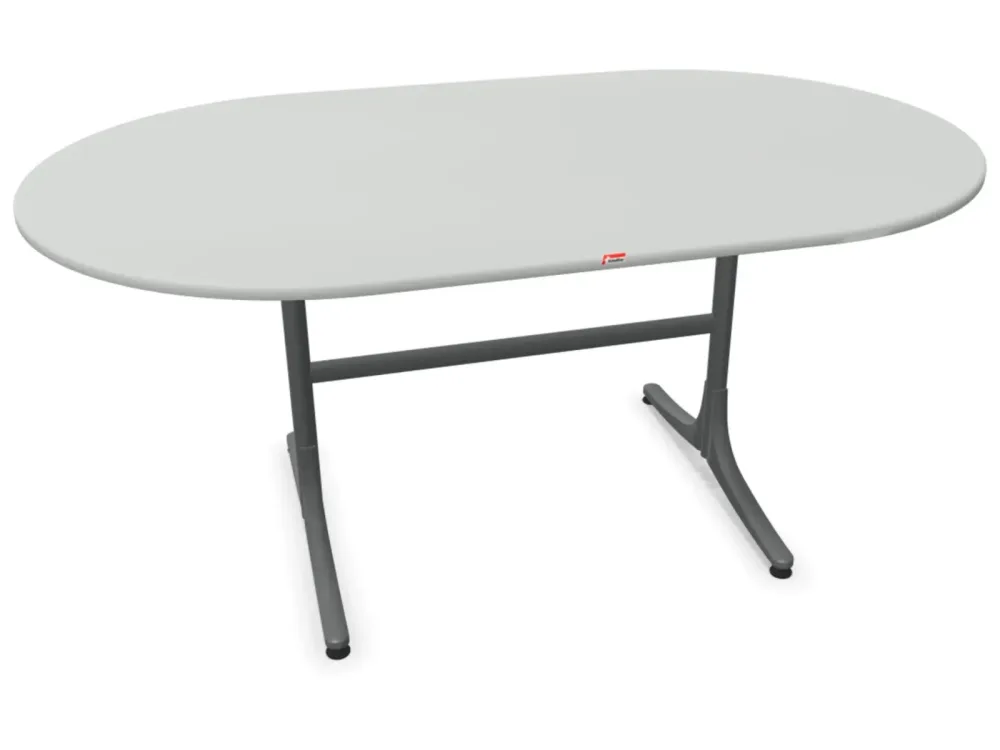 Schaffner Gartentisch Schaffhausen Oval Grau | Schubiger Möbel