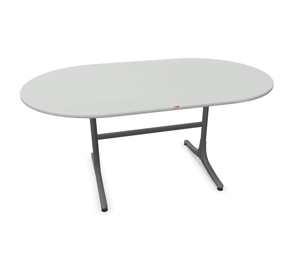 Schaffner Gartentisch Schaffhausen Oval Grau | Schubiger Möbel
