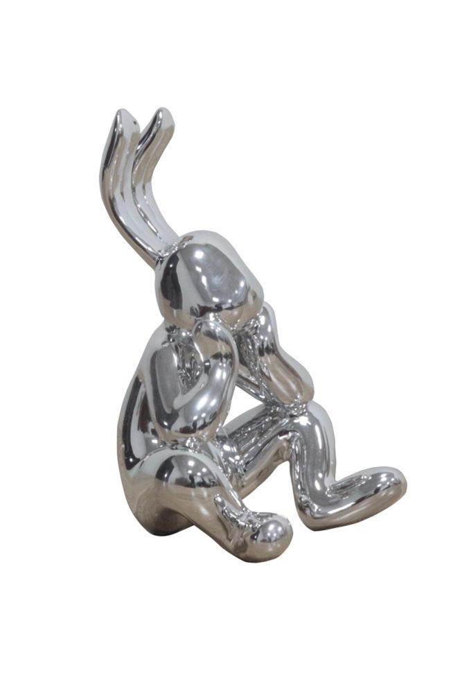 image LAND Skulptur Silver Bunny  | Schubiger Möbel