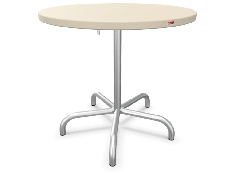 Schaffner Metalltisch Säntis Rund Feuerverzinkt Beige | Schubiger Möbel