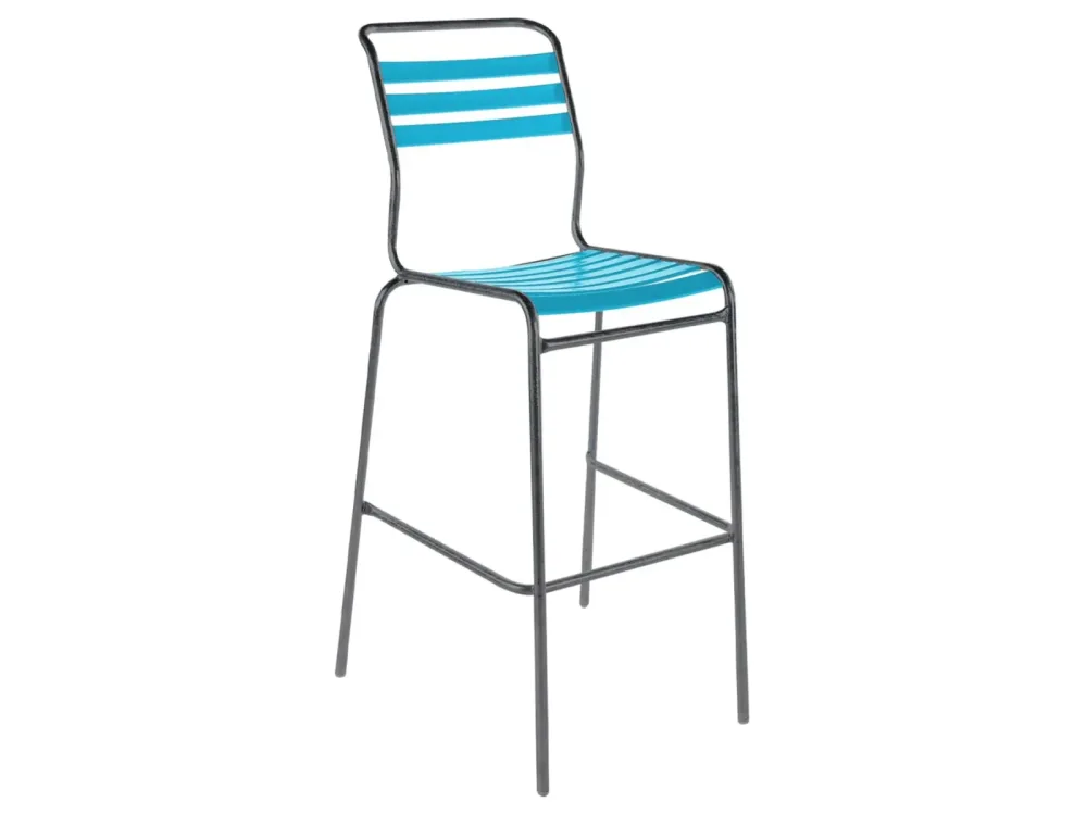 Schaffner Bar-Lättlistuhl Säntis Blau | Schubiger Möbel