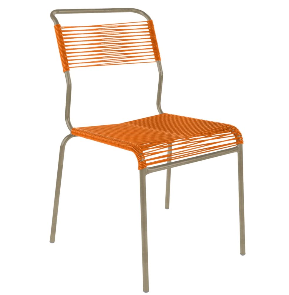 Schaffner Spaghetti-Stuhl Säntis Orange | Schubiger Möbel