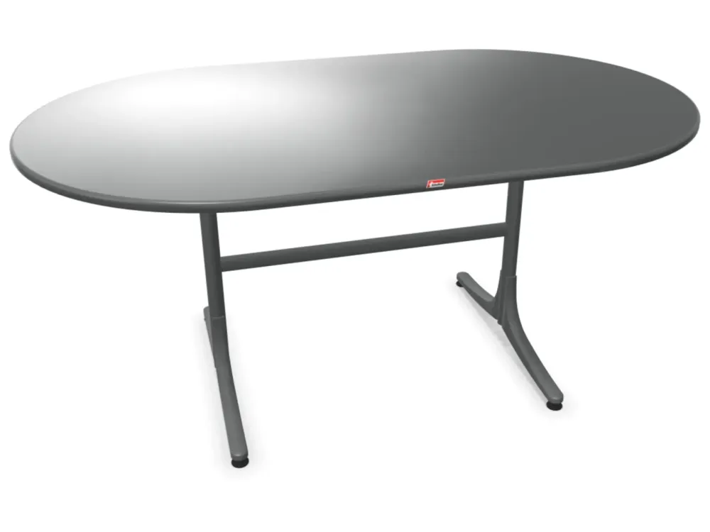 Schaffner Gartentisch Schaffhausen Oval Grau | Schubiger Möbel
