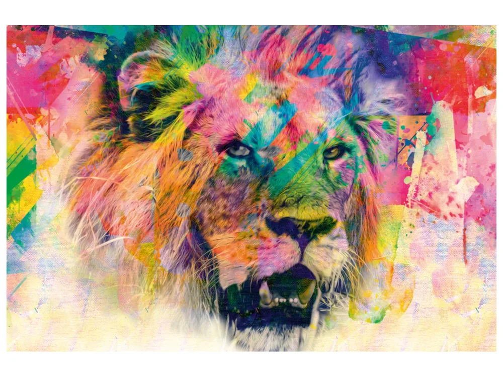 image LAND Alubild Pop Art Löwe  | Schubiger Möbel