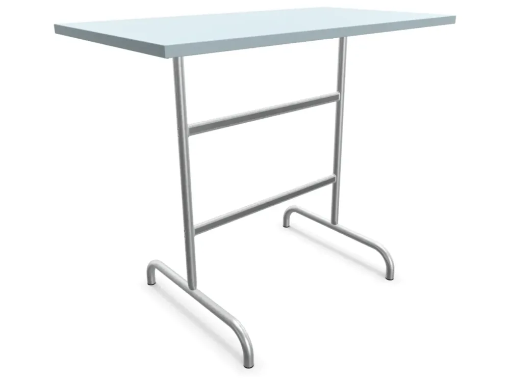 Schaffner Metall-Stehtisch Säntis Feuerverzinkt Blau | Schubiger Möbel