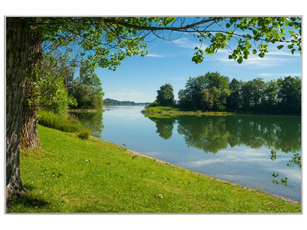 image LAND Bild mit Rahmen Ruhiger Flusslauf  | Schubiger Möbel