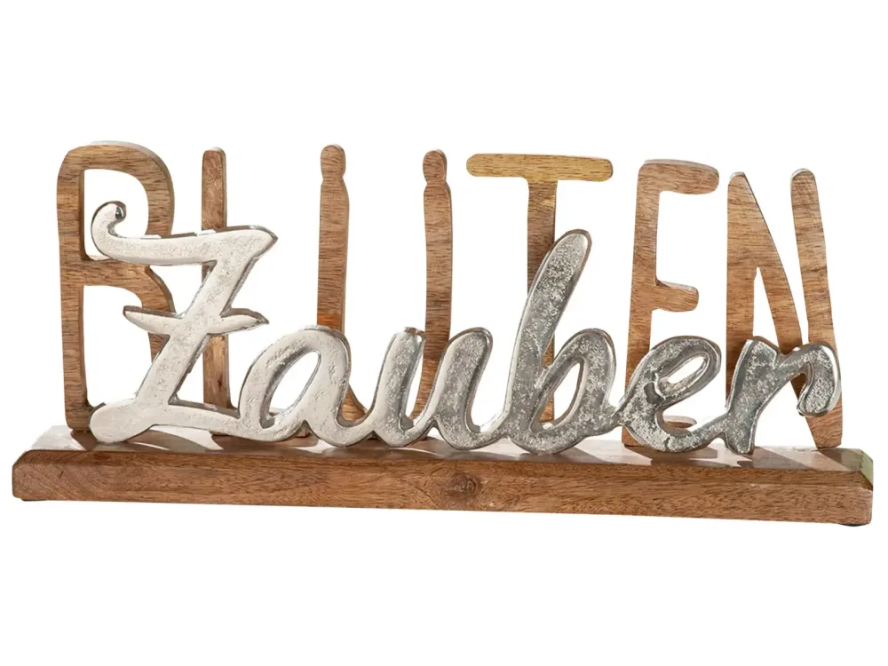 Gilde Figur Blütenzauber Holz Metall H: 17 cm  | Schubiger Möbel
