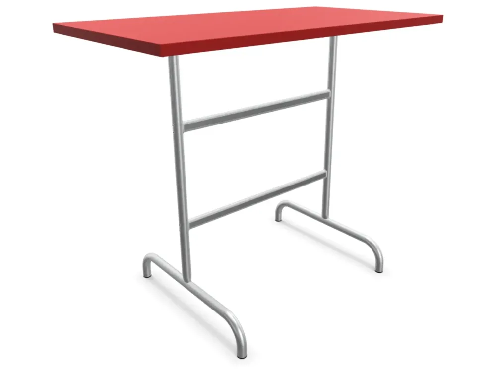 Schaffner Metall-Stehtisch Säntis Feuerverzinkt Rot | Schubiger Möbel