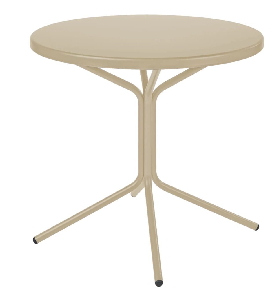 Schaffner Metall-Bistrotisch Pix Rund Beige | Schubiger Möbel
