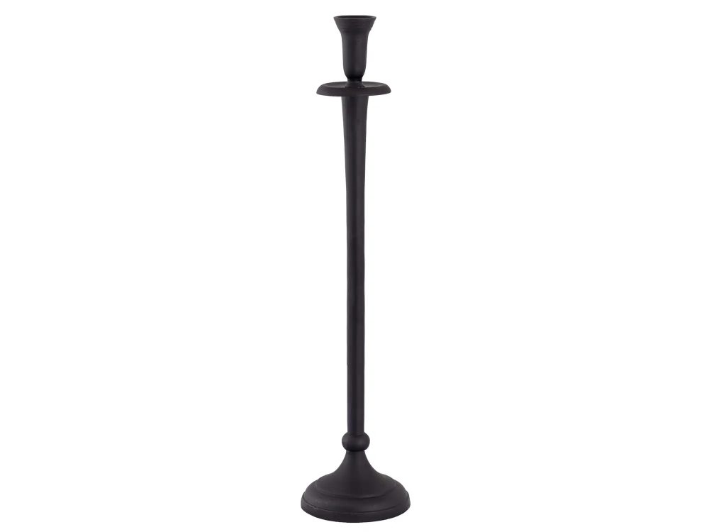 Decofinder Kerzenständer Aluminium Schwarz H: 58 cm  | Schubiger Möbel