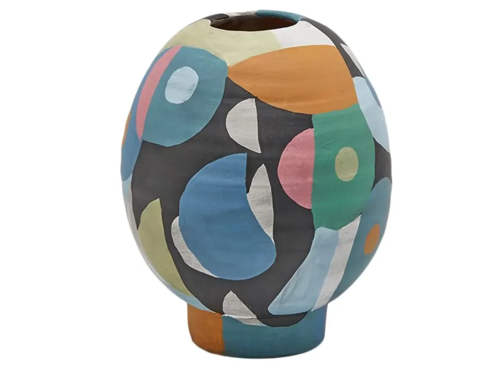 Edg Vase Keramik Multicolor H: 24 cm  | Schubiger Möbel