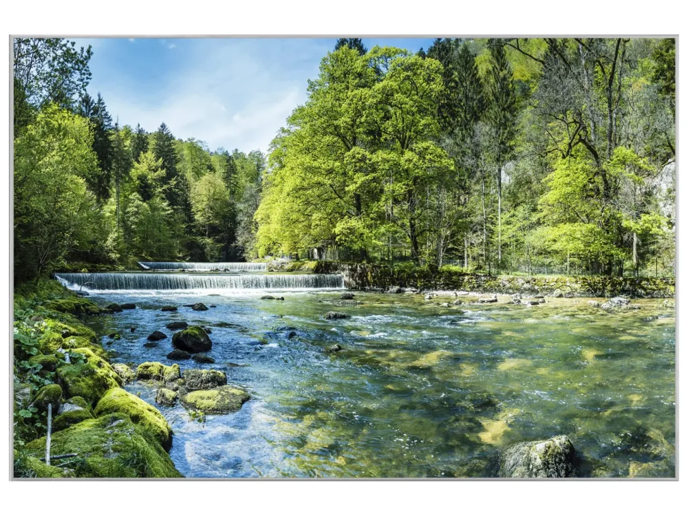 image LAND Bild mit Rahmen Alpenflusslauf  | Schubiger Möbel