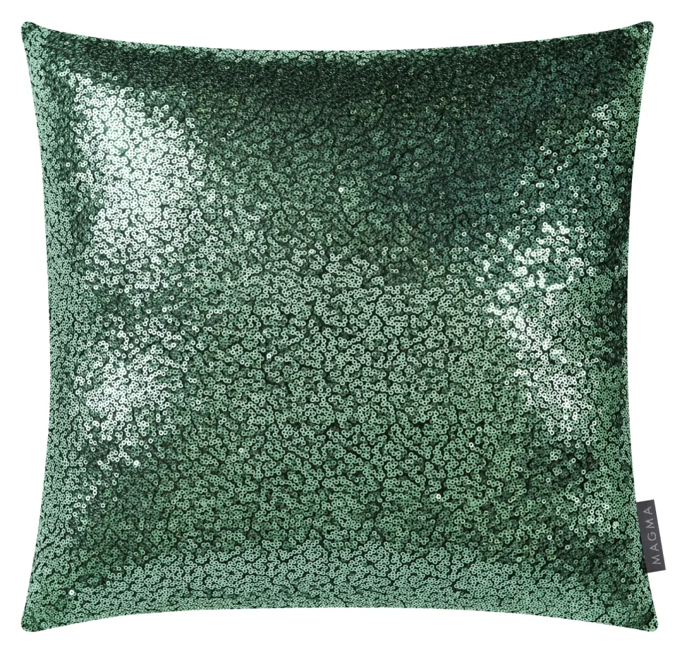 Magma Kissenhülle Glitter, Jade 40x40 cm  | Schubiger Möbel
