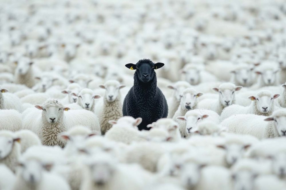 image LAND Acrylglasbild Black Sheep  | Schubiger Möbel