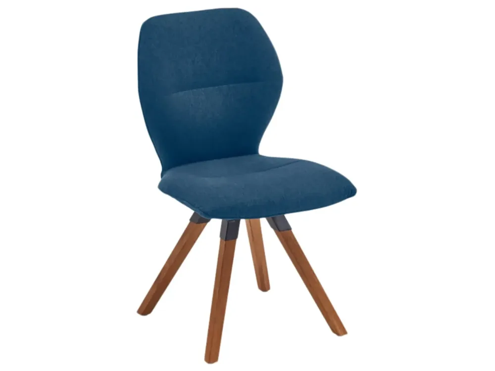 Niehoff Stuhl Malvin Barrique-Eiche Blau | Schubiger Möbel