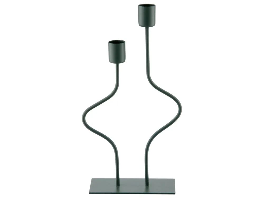 Gasper Kerzenständer Swing, Metall, Opalgrün  | Schubiger Möbel
