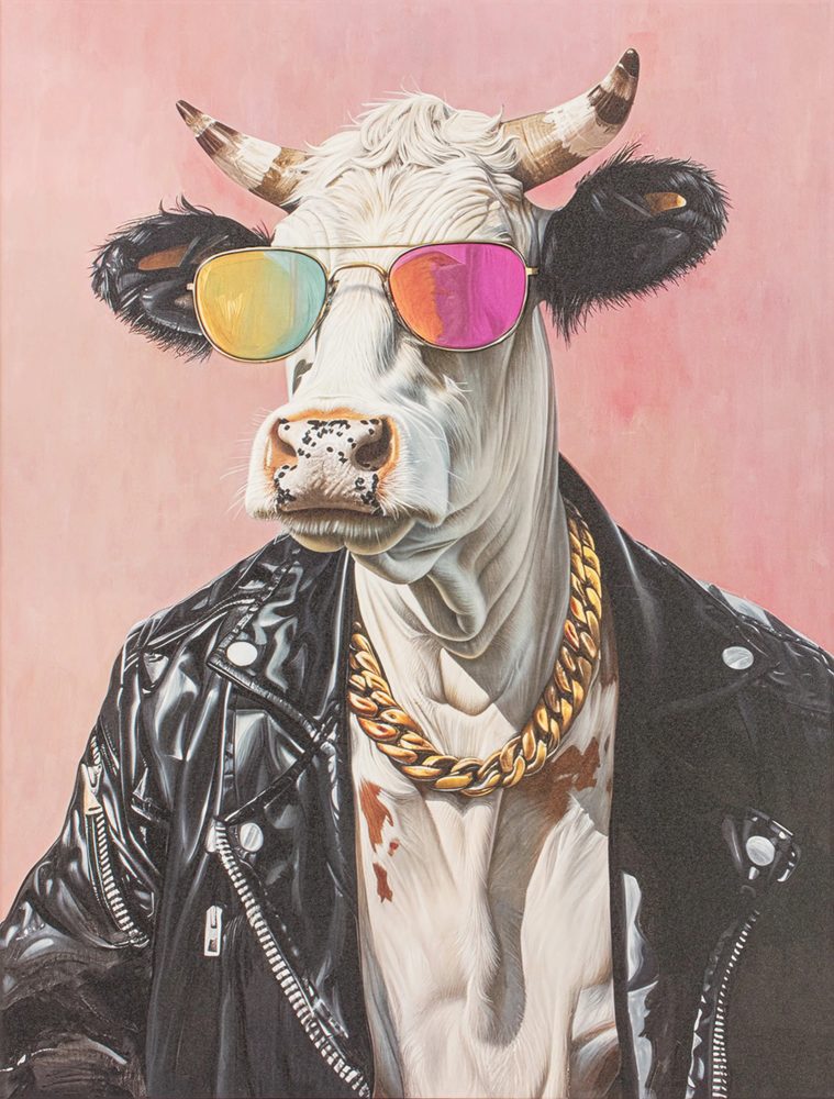 image LAND Gemälde Bull Easy Dressed Cool  | Schubiger Möbel