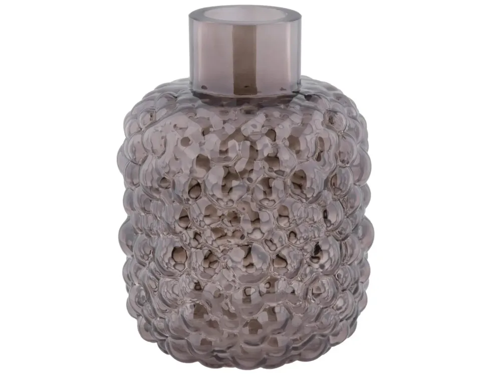 Decofinder Vase Glas Schwarz D: 18 cm  | Schubiger Möbel