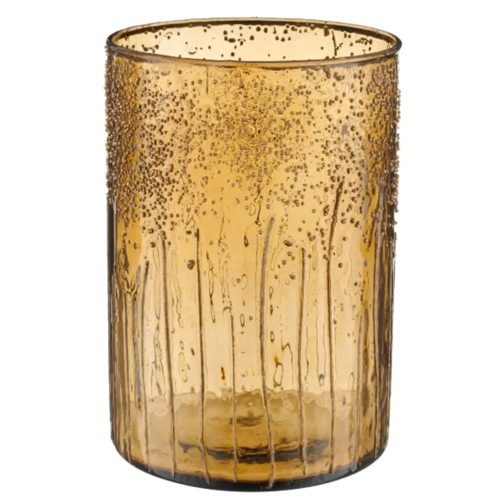 Gasper Windlicht Glas, Senf  | Schubiger Möbel