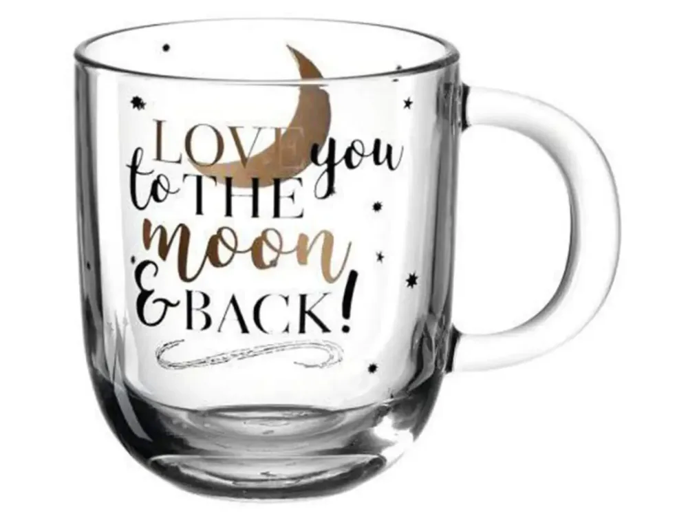 Leonardo - Mug mit Henkel, 400 ml, Transparent