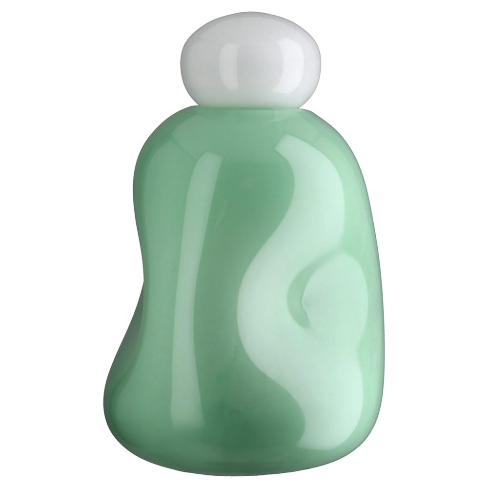 Gilde Vase Candy Glas Hellgrün H: 38 cm  | Schubiger Möbel