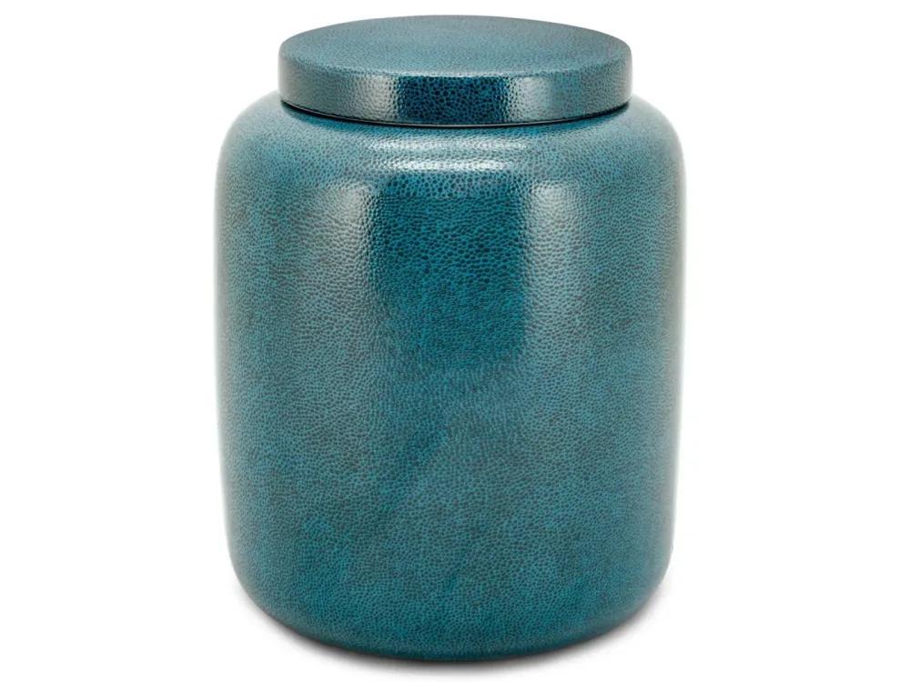 Abhika Gefäss Porzellan Blau H: 25 cm  | Schubiger Möbel