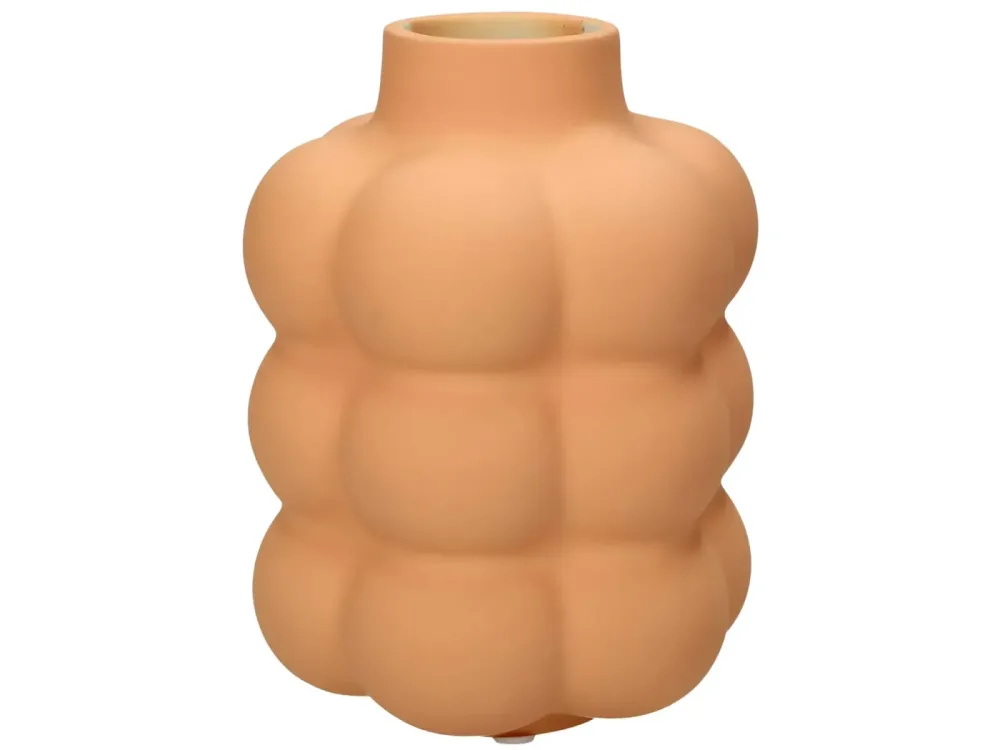 Kersten Vase Peach Matt H: 17 cm  | Schubiger Möbel