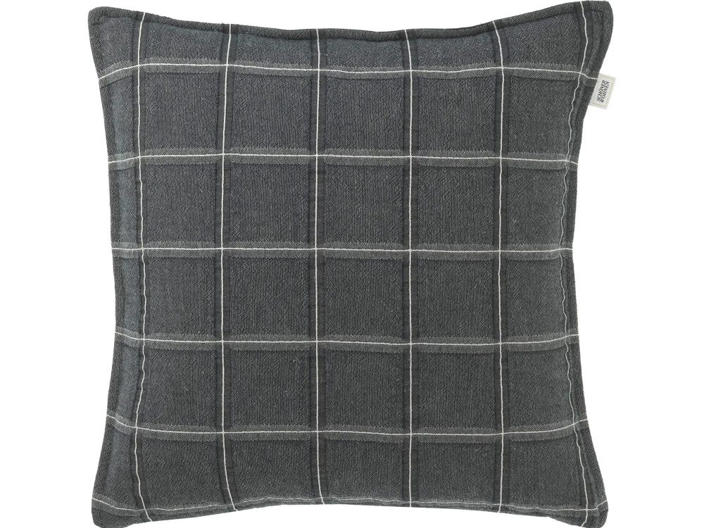 Stoeckel & Grimmler Kissenhülle Delight Anthrazit 45x45 cm  | Schubiger Möbel
