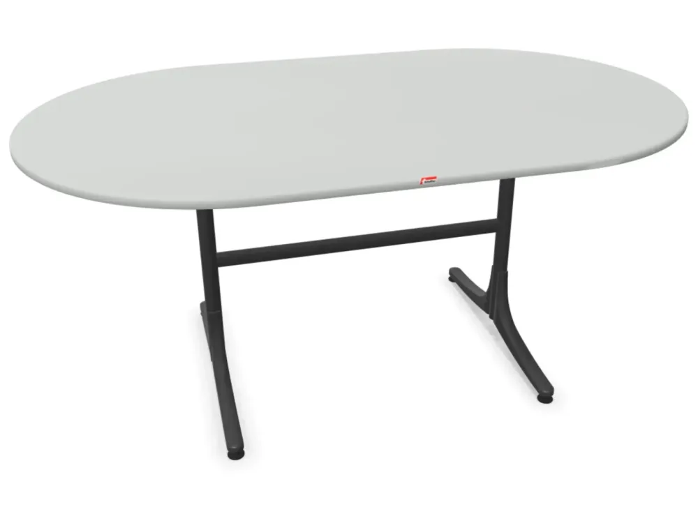 Schaffner Gartentisch Schaffhausen Oval Grau | Schubiger Möbel