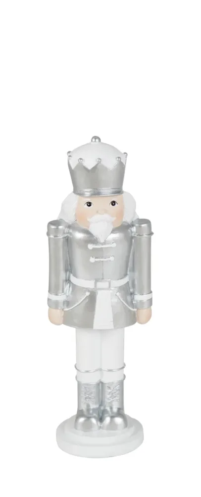 Kaheku Figur Nussknacker, Silber H: 26 cm  | Schubiger Möbel