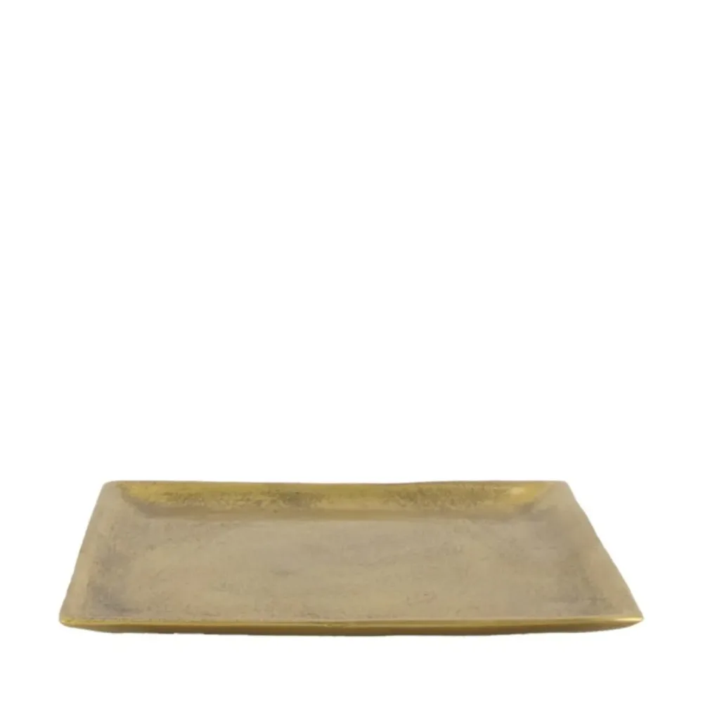 Decofinder Teller Aluminium Gold D: 19 cm  | Schubiger Möbel