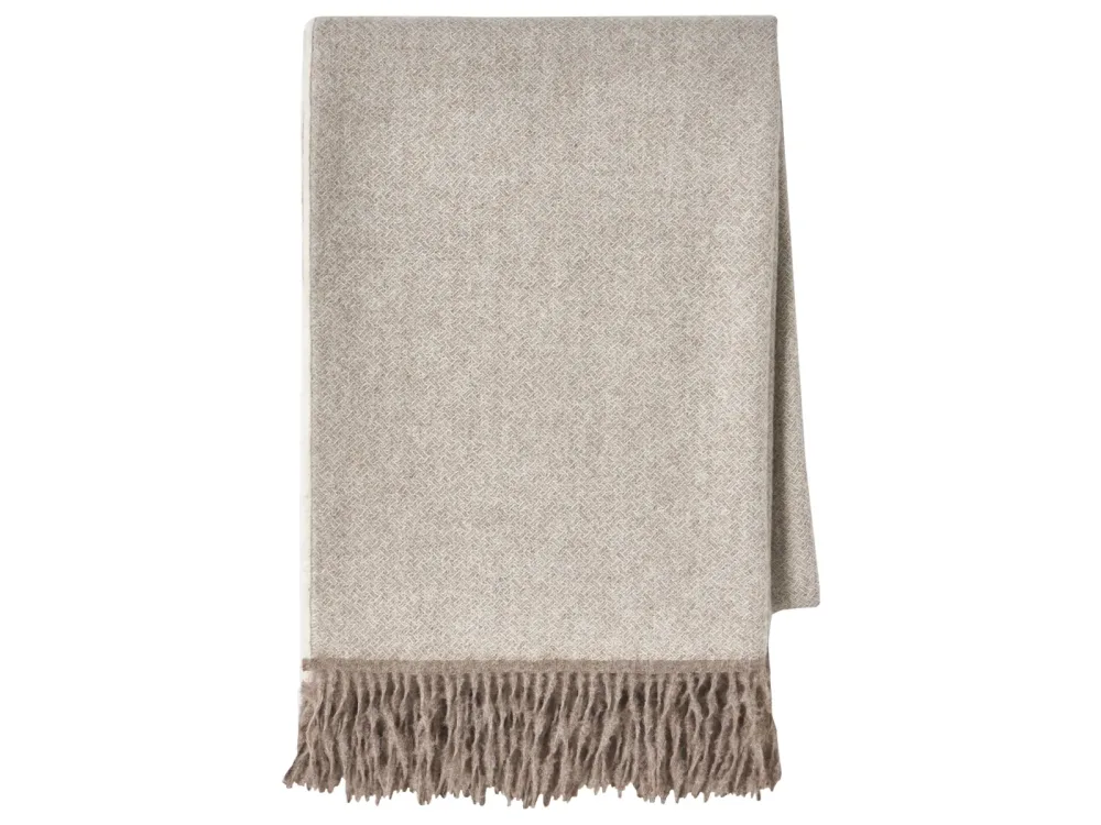 Vanderschooten Plaid Nomade, 130x200 cm Beige | Schubiger Möbel