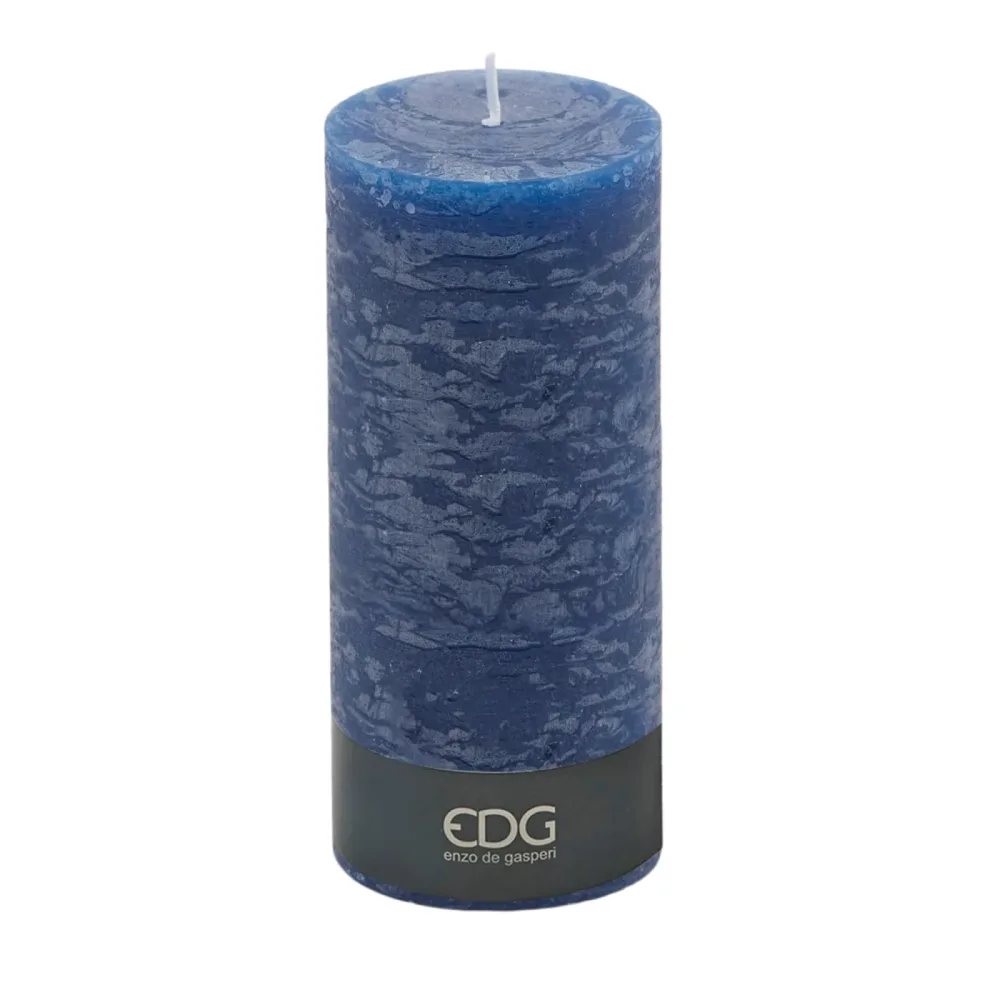 Edg Kerze Blau H: 25 cm  | Schubiger Möbel